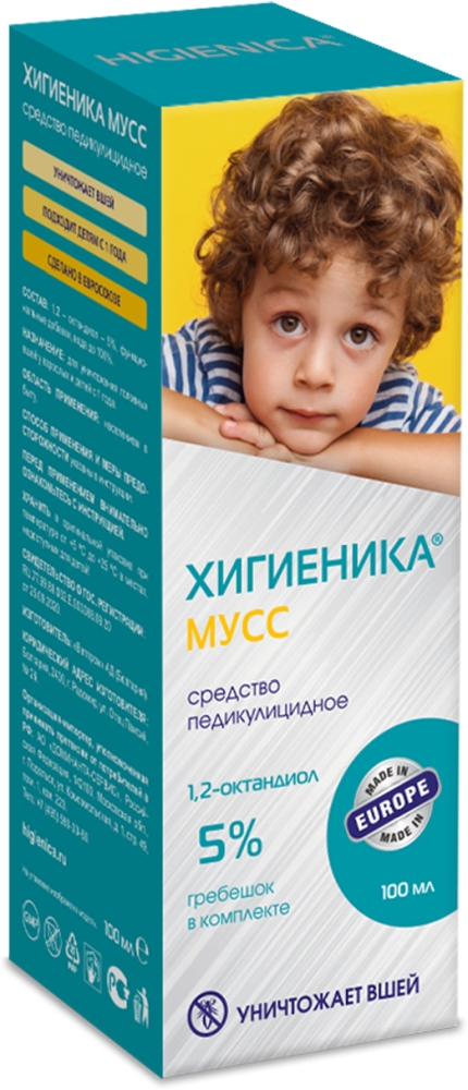 Хигиеника мусс средство педикулицидное 100мл