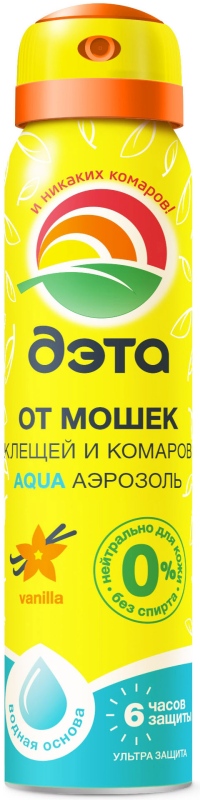Дэта Аква аэрозоль от мошек/клещей/комаров 100мл