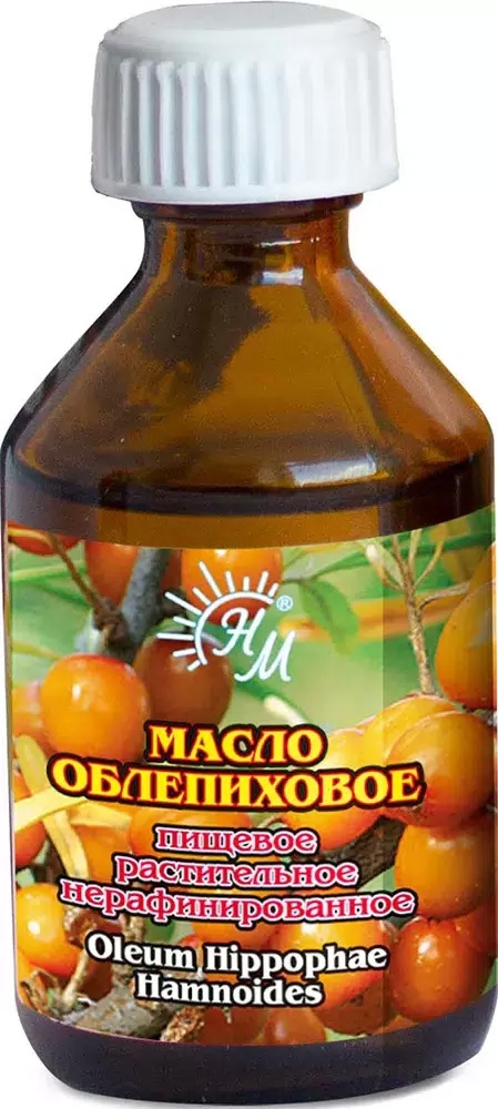 Масло Облепиховое Солнат нерафинированное 50мл Натуральные масла