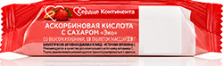 Сердце Континента Аскорбиновая Кислота С Сахаром таблетки Клубника 10 шт.