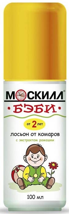 

МОСКИЛЛ лосьон-спрей детский от комаров с экстрактом ромашки 100мл