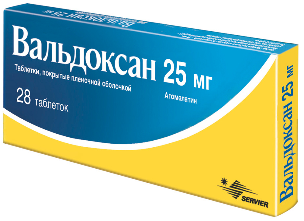 Вальдоксан 25мг 28 шт. таблетки покрытые пленочной оболочкой