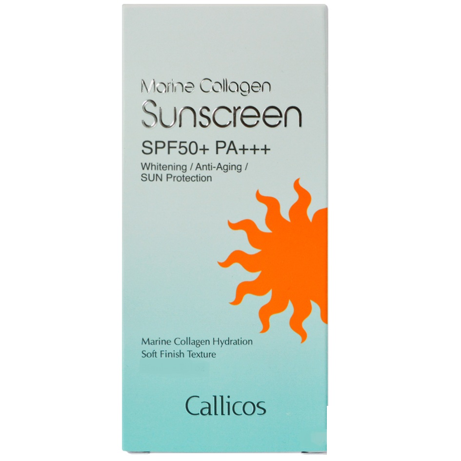 

КАЛЛИКОС крем для лица осветляющий с морским коллагеном SPF50+ PA+++ 50мл