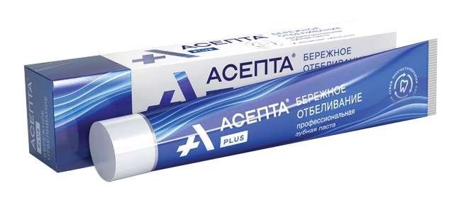 

АСЕПТА ПЛЮС зубная паста Бережное отбеливание 75мл Вертекс