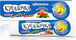 Кусалочка зубная паста для детей клубника 3-8 лет 50мл