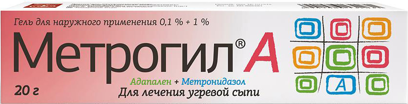 Метрогил А 0,1%+1% 20г гель для наружного применения