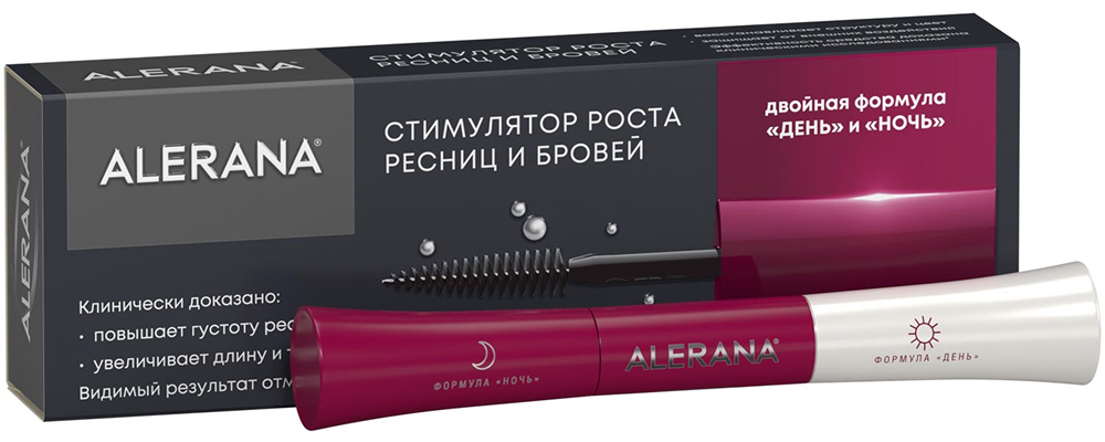Алерана стимулятор роста ресниц/бровей 6мл 2 шт.