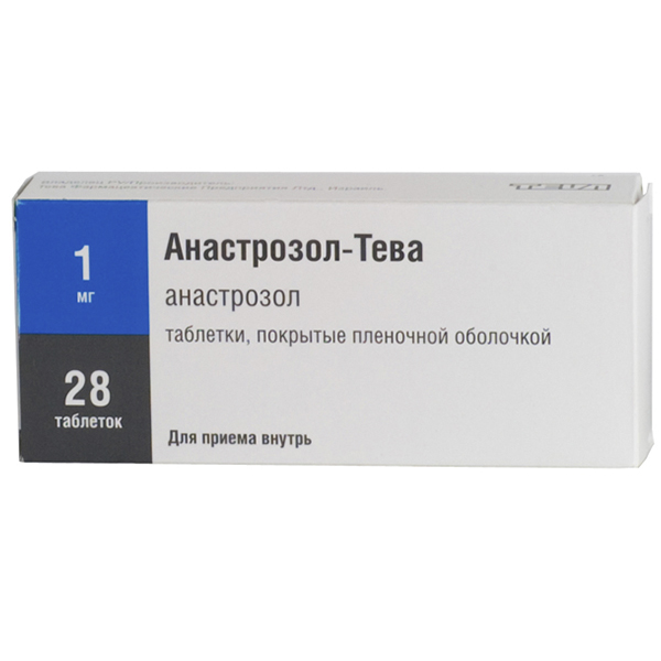 

АНАСТРОЗОЛ-ТЕВА таблетки 1 мг 28 шт.
