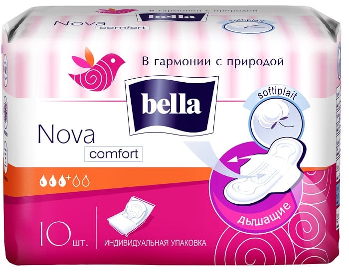

БЕЛЛА НОВА КОМФОРТ прокладки гигиенические 10 шт.