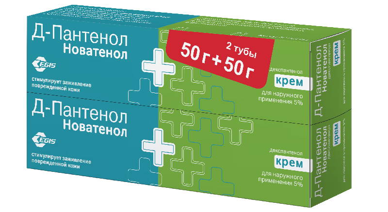 

Д-ПАНТЕНОЛ 5% 50г 2 шт. крем для наружного применения