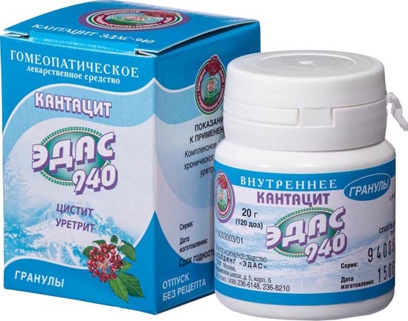 Кантацит Эдас-940 20г гранулы гомеопатические