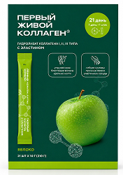 Первый Живой Коллаген желе со вкусом Яблоко 21 шт.