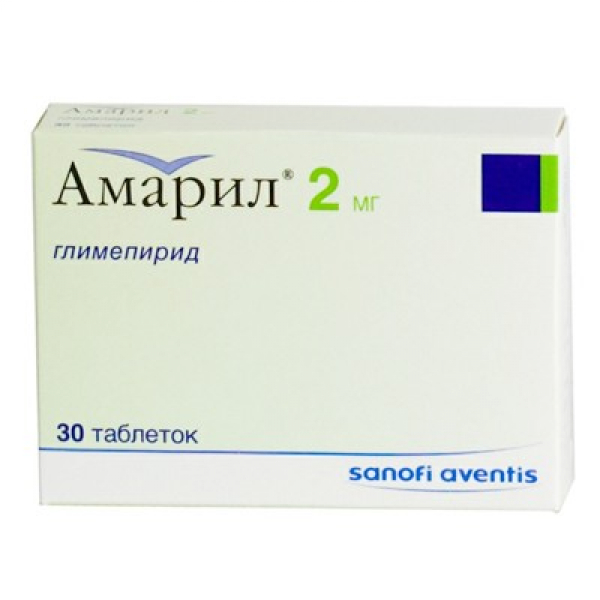 

АМАРИЛ таблетки 2 мг 30 шт.