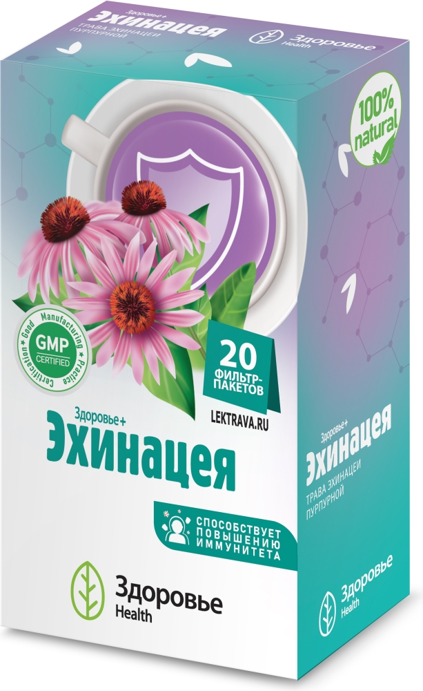Здоровье+Эхинацея фиточай иммуностимулирующий 20 шт. фильтр-пакет Здоровье