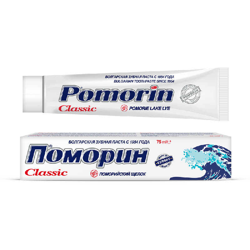 Поморин зубная паста классик 75мл, фото №1