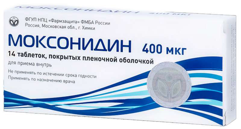 

МОКСОНИДИН таблетки 0.4 мг 14 шт.