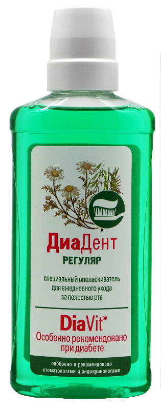 

ДИАДЕНТ РЕГУЛЯР ополаскиватель для бол/сах/д 250мл Аванта