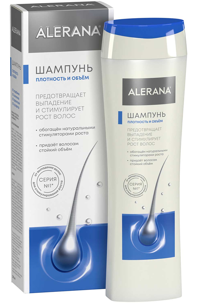 Алерана шампунь плотность и объем 250мл Вертекс