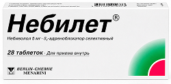 Небилет 5мг 28 шт. таблетки