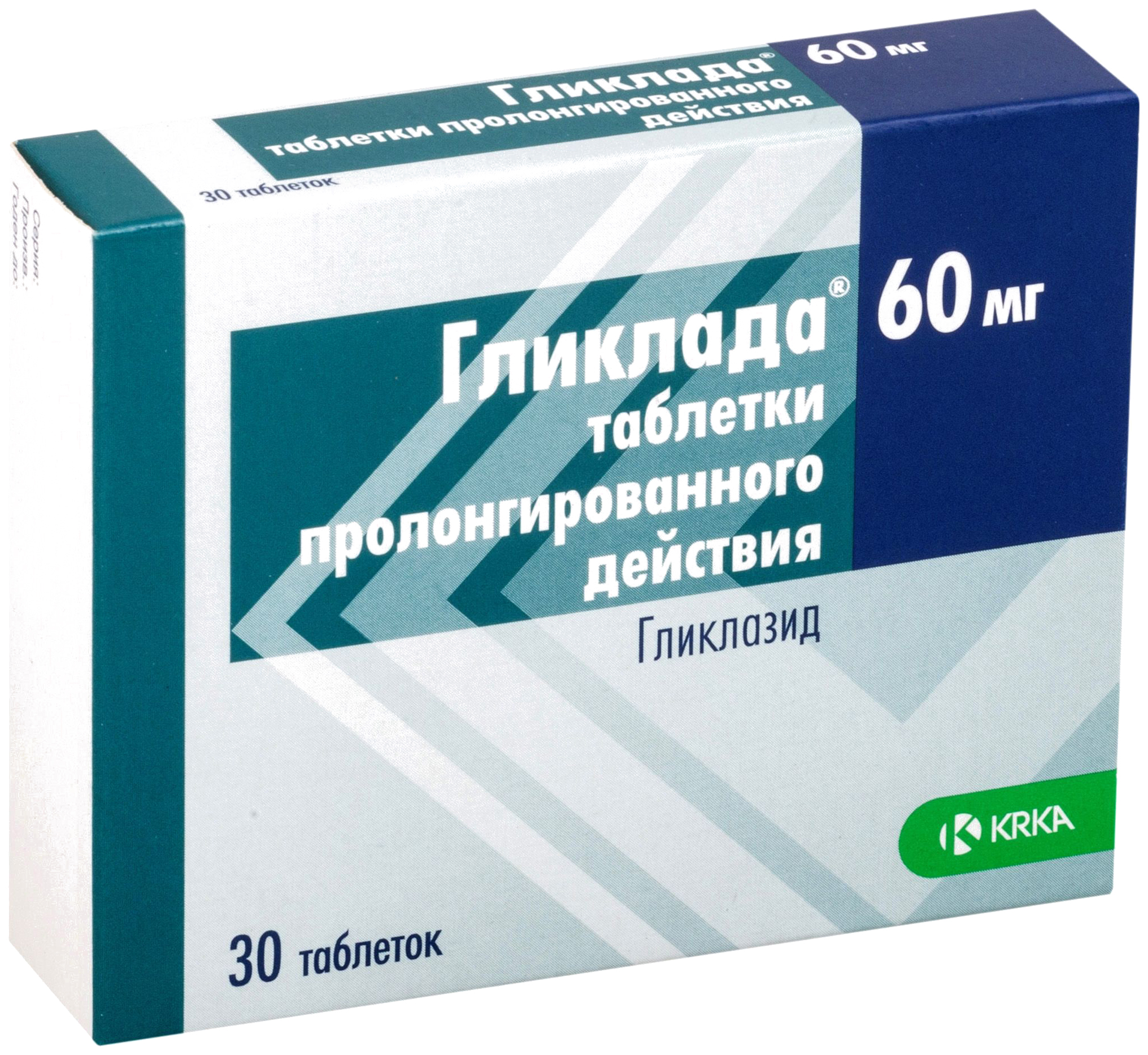 

ГЛИКЛАДА таблетки 60 мг 30 шт.