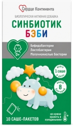 Сердце континента синбиотик бэби порошок 1г 10 шт.
