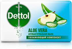 Деттол мыло антибактериальное с алоэ вера 100г