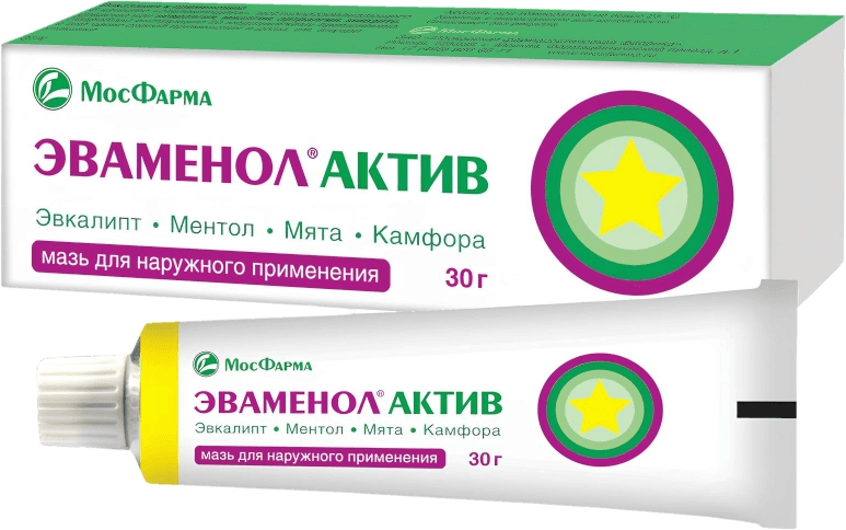 Эваменол актив 30г мазь для наружного применения