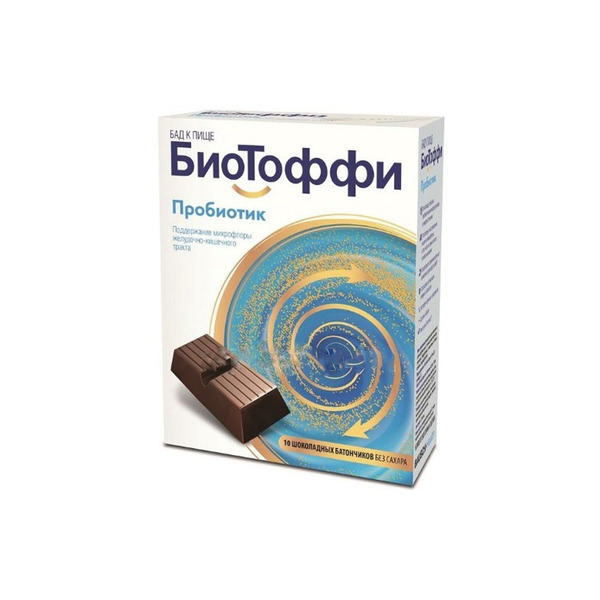 

БИОТОФФИ ПРОБИОТИК батончик Шоколадный 5г 10 шт.