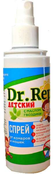 

ДОКТОР РЕП аэрозоль-репеллент детский от комаров/мошек/москитов 100мл Аэро-Про
