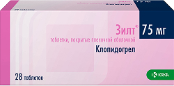 Зилт 75мг 28 шт. таблетки покрытые пленочной оболочкой