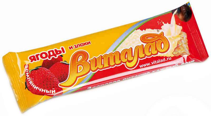 

МЮСЛИ БАТОНЧИК ВИТАЛАД земляника 40 г.