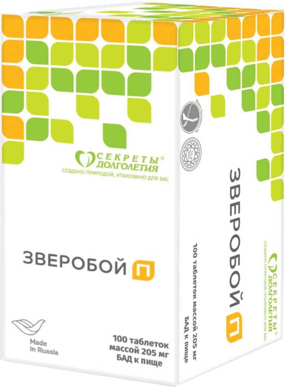 Зверобой П таблетки покрытые оболочкой 100 шт. Парафарм