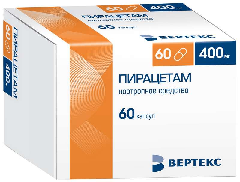 

ПИРАЦЕТАМ 400мг 60 шт. капсулы