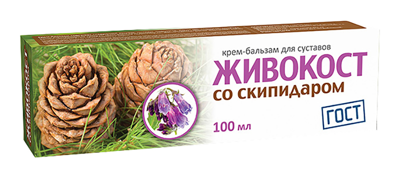 

ЖИВОКОСТ СО СКИПИДАРОМ крем-бальзам для суставов 100мл Твинс Тэк