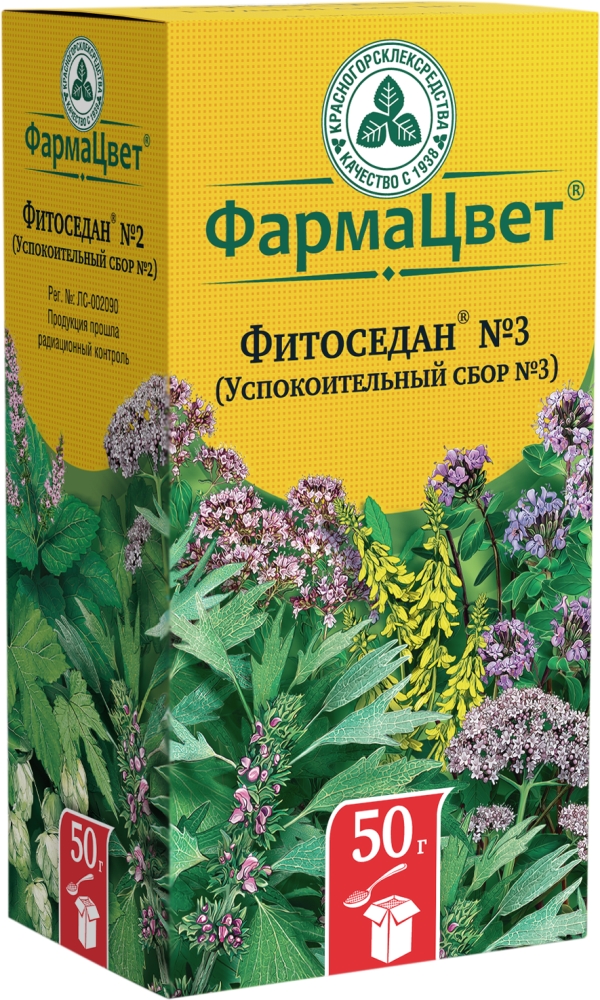 Сбор успокоительный n3 фитоседан 50г