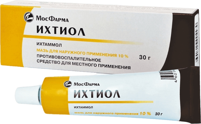 Ихтиол 10% 30г мазь для наружного применения Мфф