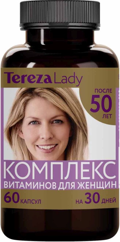 Терезаледи капсулы Комплекс Витаминов для женщин 50+ 60 шт.