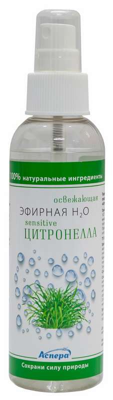 

АСПЕРА ЭФИРНАЯ Н2О СЕНСИТИВ спрей для лица и тела Цитронелла 150мл