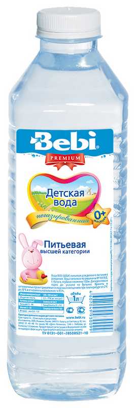 

ВОДА БЕБИ детский 1л без газа