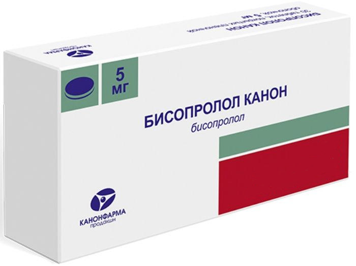 

БИСОПРОЛОЛ КАНОН 5мг 60 шт. таблетки покрытые пленочной оболочкой продакшн ЗАО