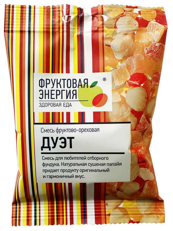 

ФРУТИ-ДУЭТ смесь фрукт-ореховая 45 пакет