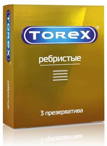 Торекс презервативы Ребристые 3 шт.