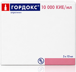 Гордокс 10000Кие/мл 10мл 5 шт. раствор для внутривенного введения