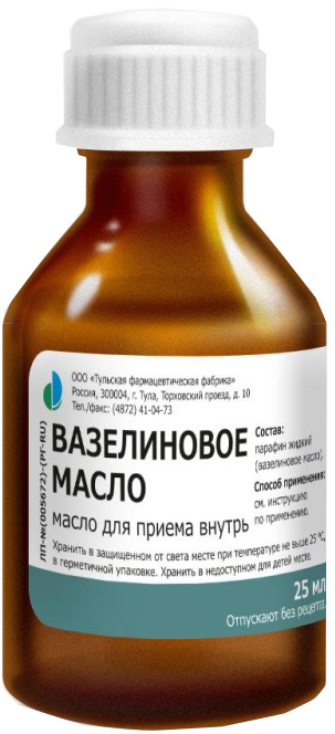 Масло Вазелиновое 25мл Тульская Фф