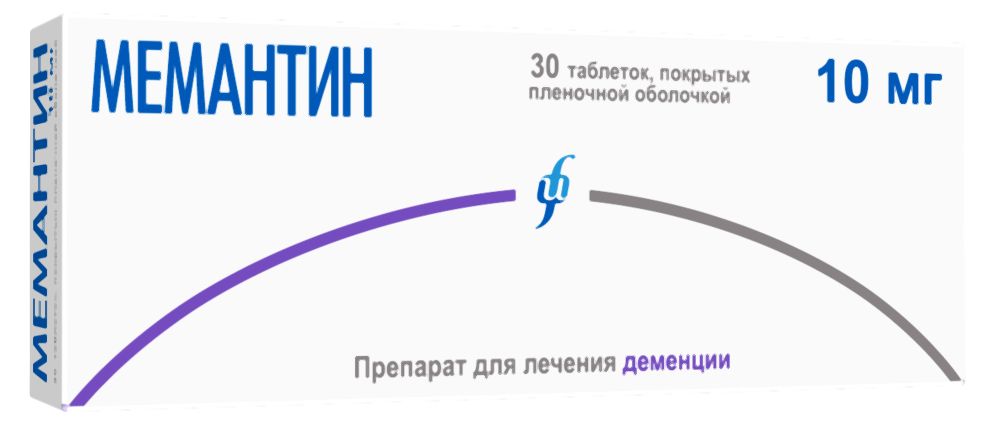 Мемантин 10мг 30 шт. таблетки покрытые пленочной оболочкой
