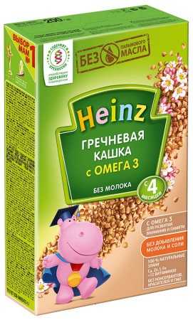 

ХАЙНЦ каша Гречневая Безмолочная с Омега-3 4+ 200г