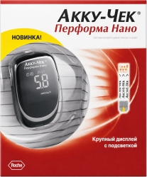 Акку-Чек Перформа Нано глюкометр набор