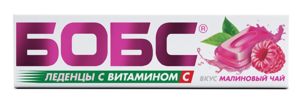 Бобс леденцы малиновый чай 35г