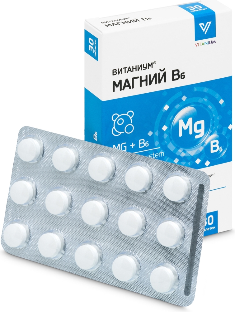 Витаниум магний в6 таблетки 30 шт.