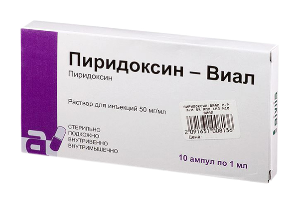 

ПИРИДОКСИН-ВИАЛ 50мг/мл 1мл 10 шт. раствор для инъекций CSPC Ouyi Pharmaceutical Co.